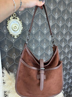 Borsa Hobo Effeto Camoscio