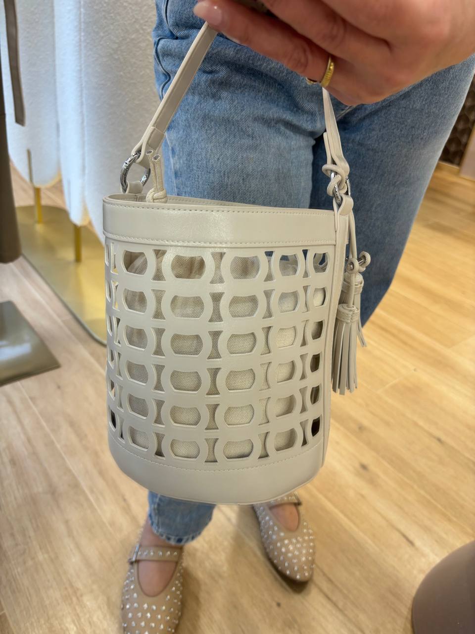 Borsa bucket traforata