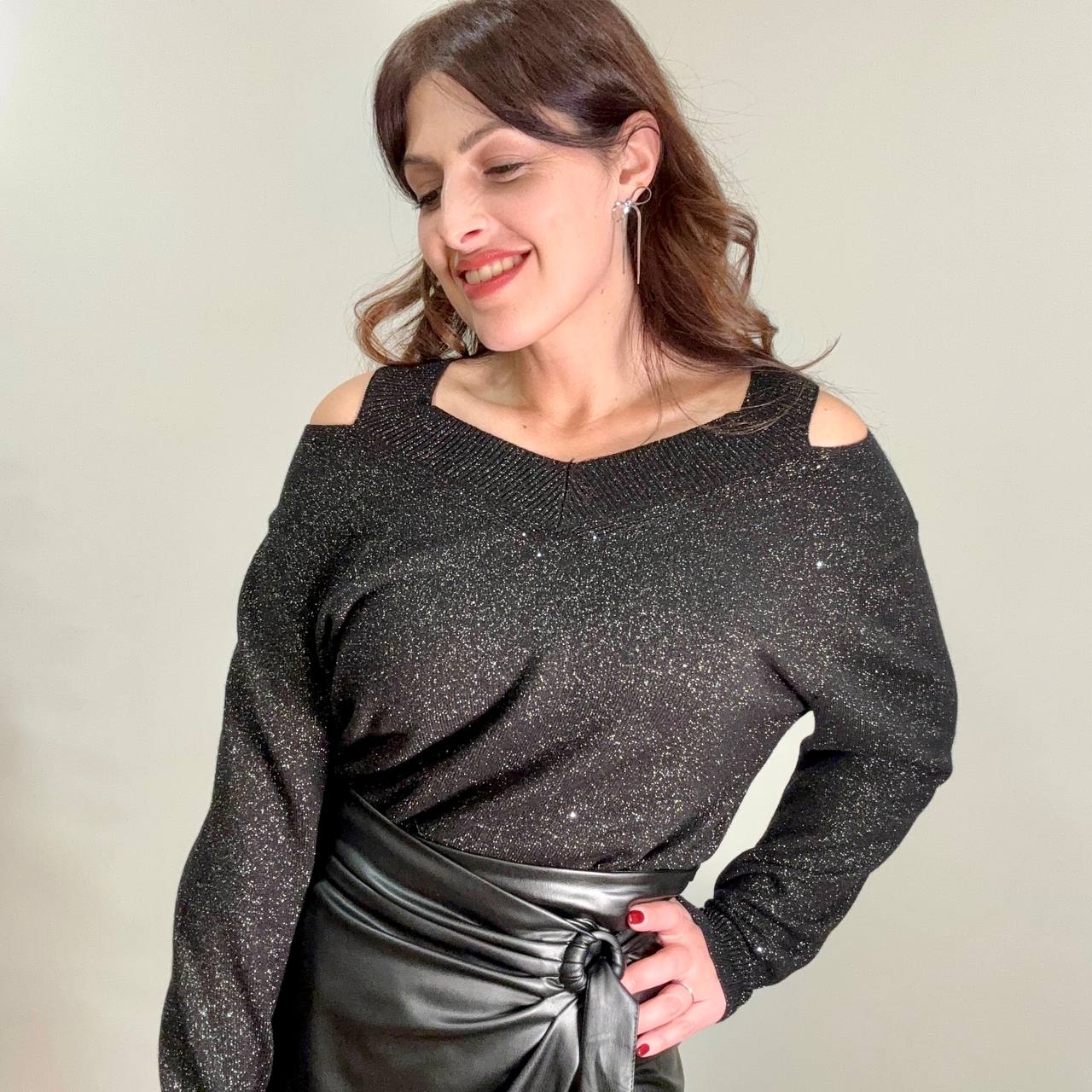 Maglia Shine Cut-Out – D’Elle