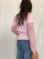 T shirt combinata pizzo