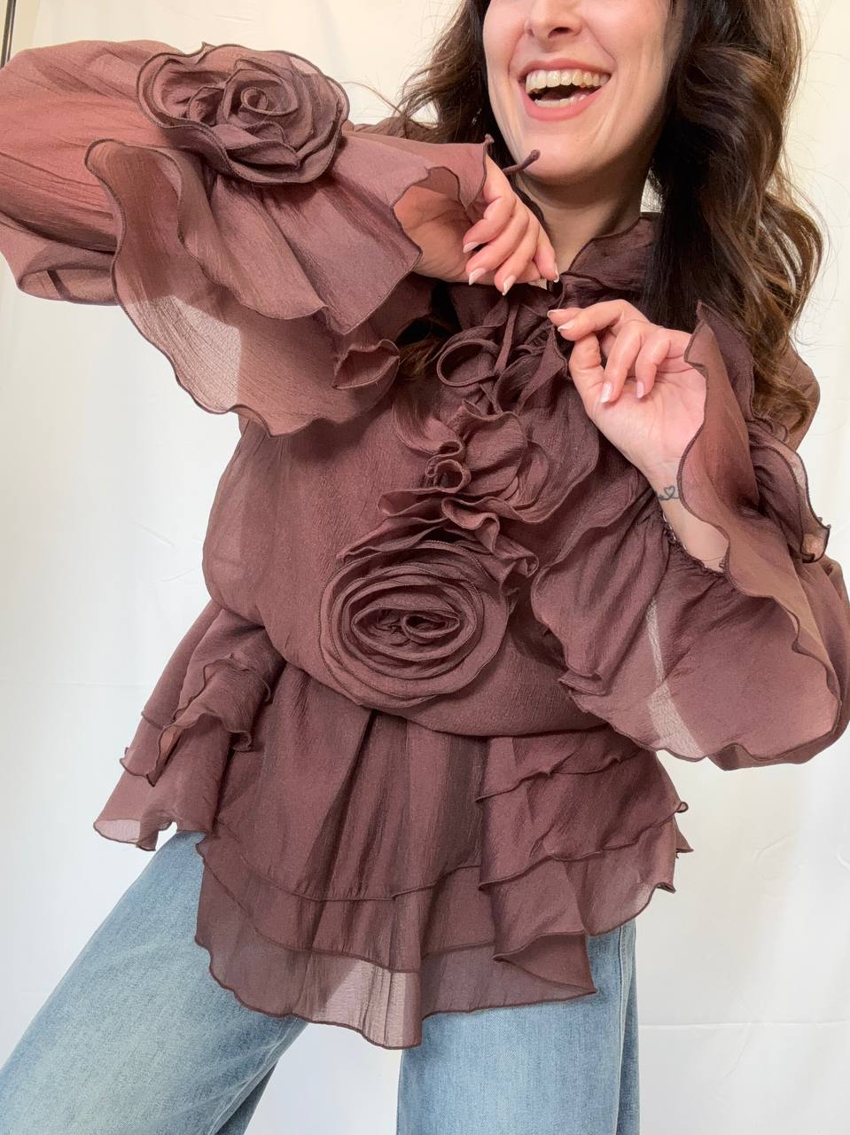 Mini dress chiffon
