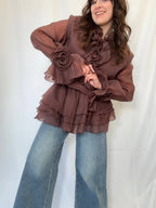 Mini dress chiffon