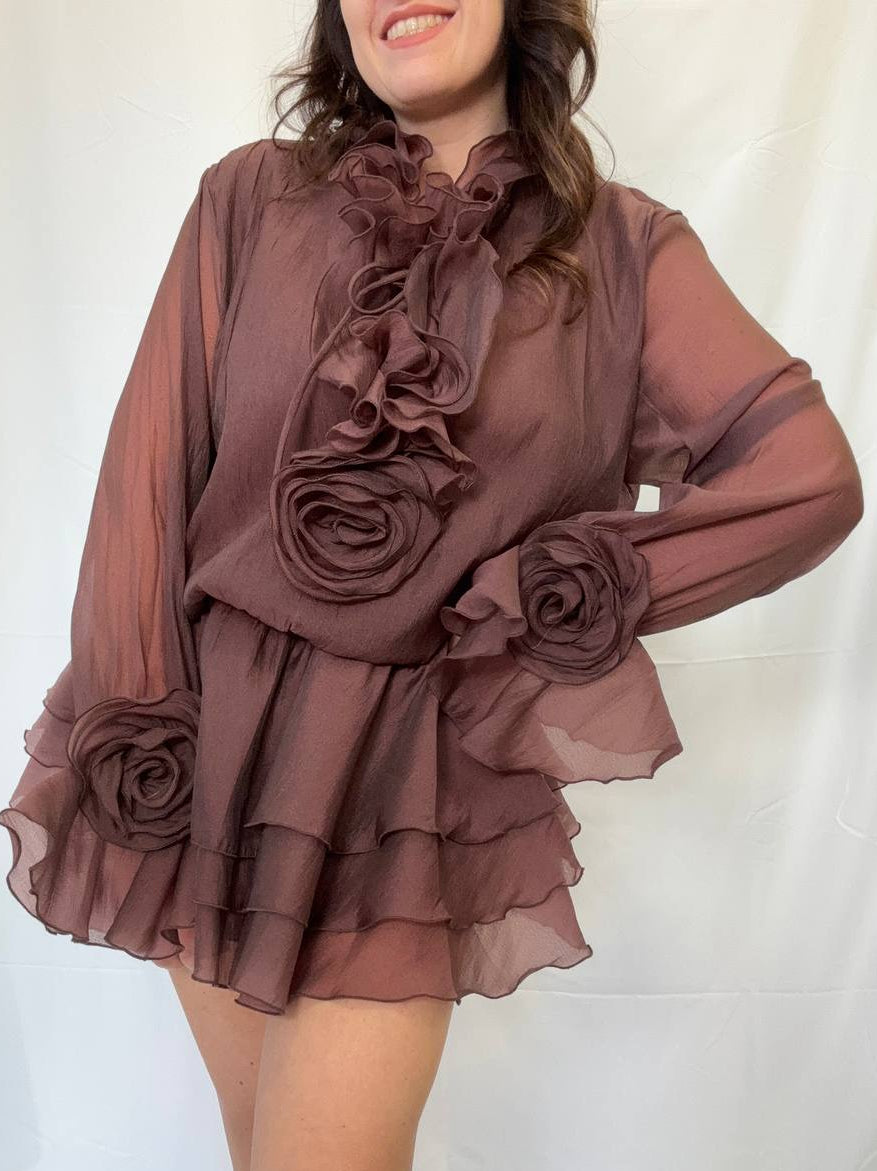 Mini dress chiffon