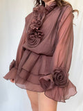 Mini dress chiffon