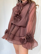 Mini dress chiffon