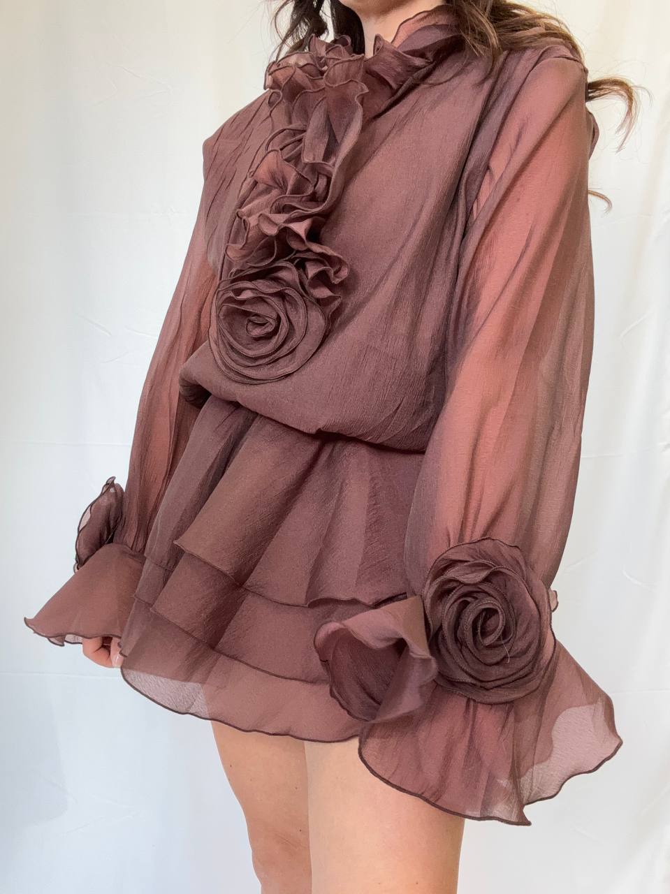 Mini dress chiffon