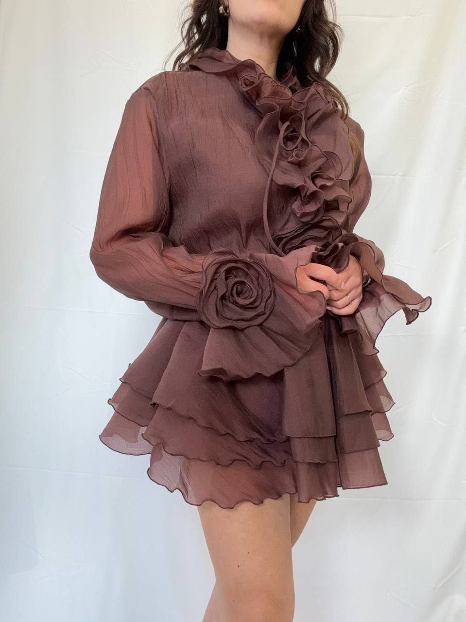 Mini dress chiffon