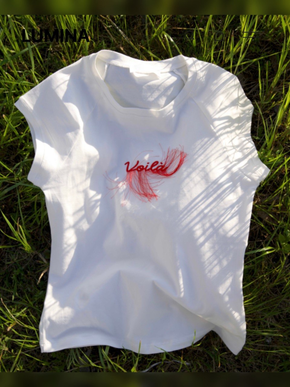 T shirt Lumina ricamo