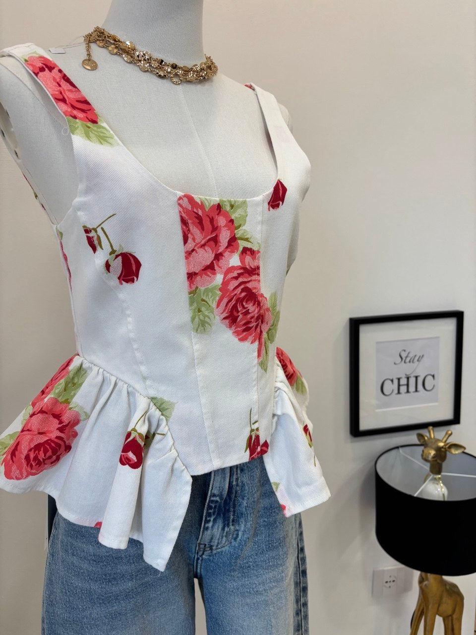 Top corsetto Rose