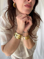 Bracciale rigido martellato