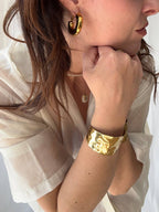 Bracciale rigido martellato