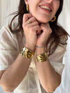 Bracciale rigido martellato