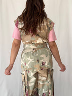 Gilet camouflage floreale