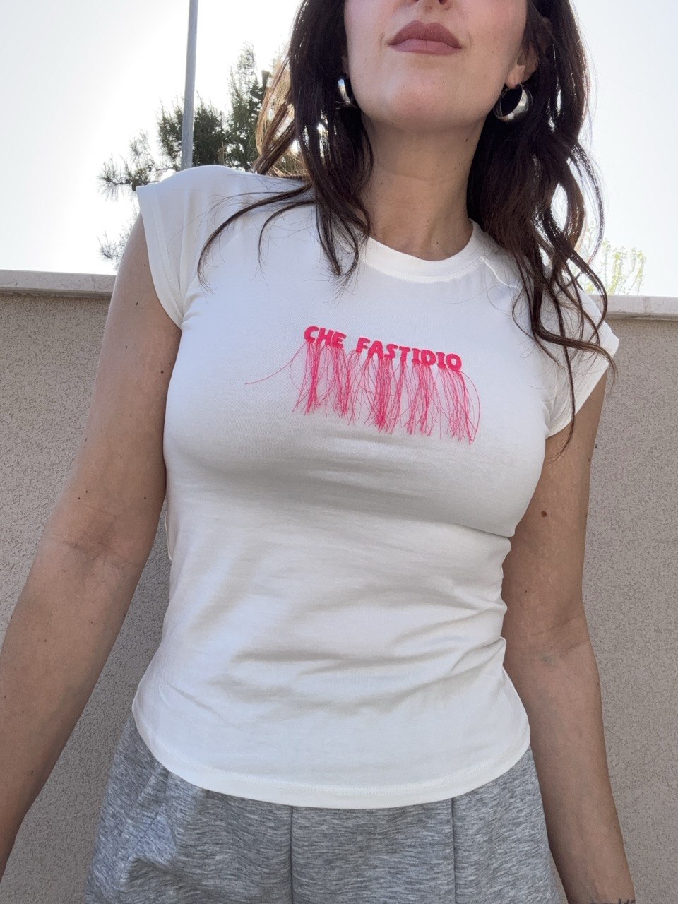 T shirt Lumina ricamo