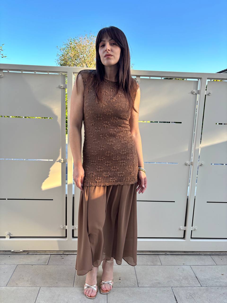 Abito Crochet & Chiffon