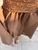 Abito Crochet & Chiffon